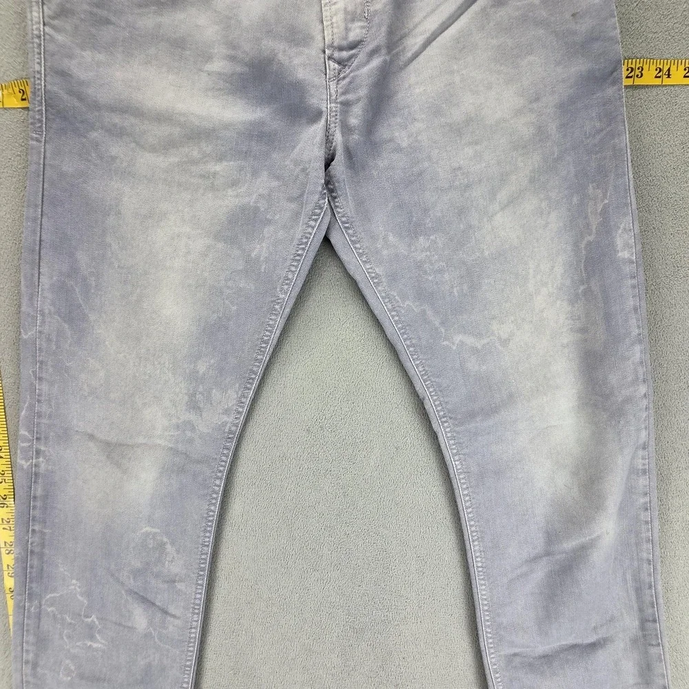 Diesel Jeans‎ Mens 30x30 Gray Krayver Light Wash Regular Slim Carrot 0819D